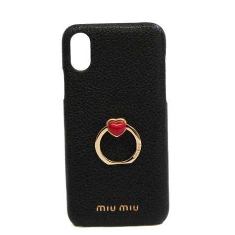 miu miu cover iphone x|MIU MIU Leather Phone Bumper For IPhone X Black,Red Color .